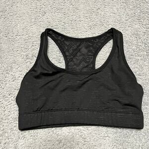 Zyia Sports Bra Womens Small Black mesh Running Active
